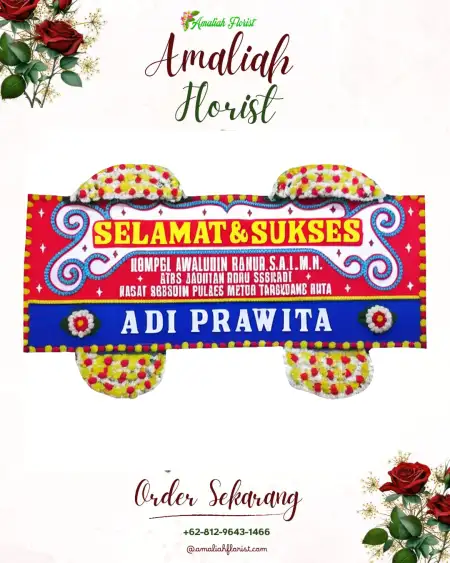 Papan Bunga Ucapan Selamat Lebung Gajah